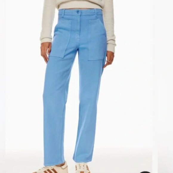 Aritzia Wilfred Free Modern Utility Pant in Gd Azurine Blue - Picture 1 of 13